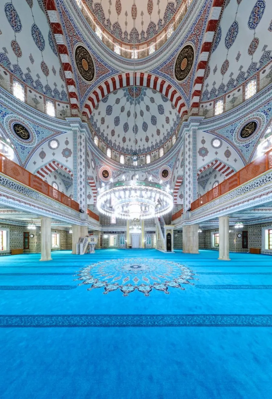 İstanbul Çağlayan Gürsel Merkez Camii cami halısı uygulaması